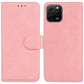 Skin Feel Pure Color Flip Leather Phone Case
