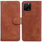Skin Feel Pure Color Flip Leather Phone Case