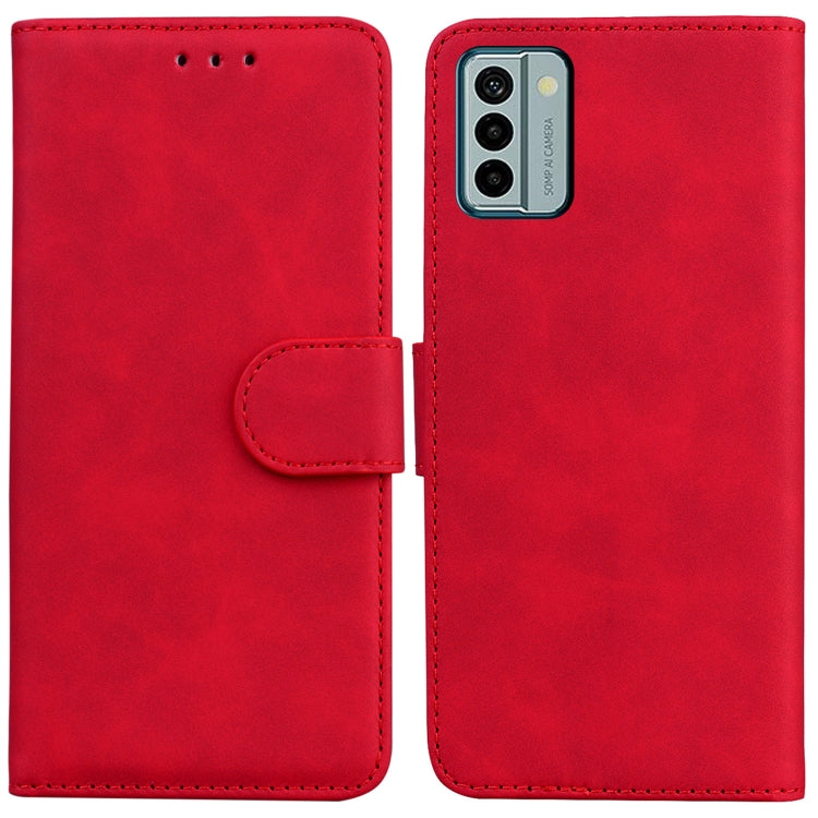 Skin Feel Pure Color Flip Leather Phone Case