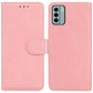 Skin Feel Pure Color Flip Leather Phone Case
