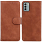Skin Feel Pure Color Flip Leather Phone Case