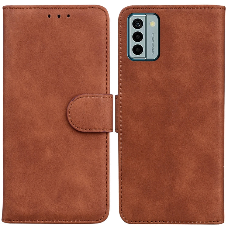 Skin Feel Pure Color Flip Leather Phone Case