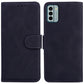 Skin Feel Pure Color Flip Leather Phone Case