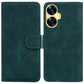 Skin Feel Pure Color Flip Leather Phone Case