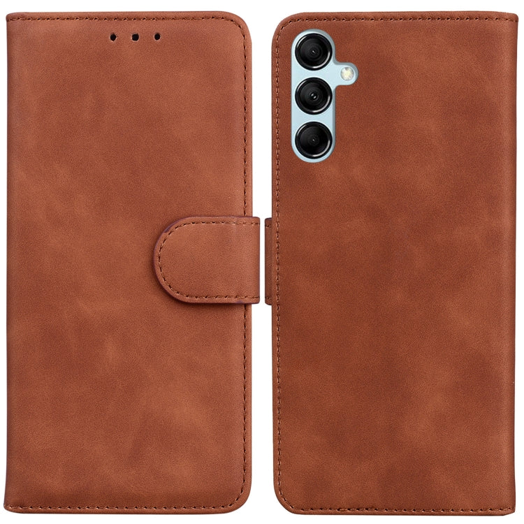 Skin Feel Pure Color Flip Leather Phone Case