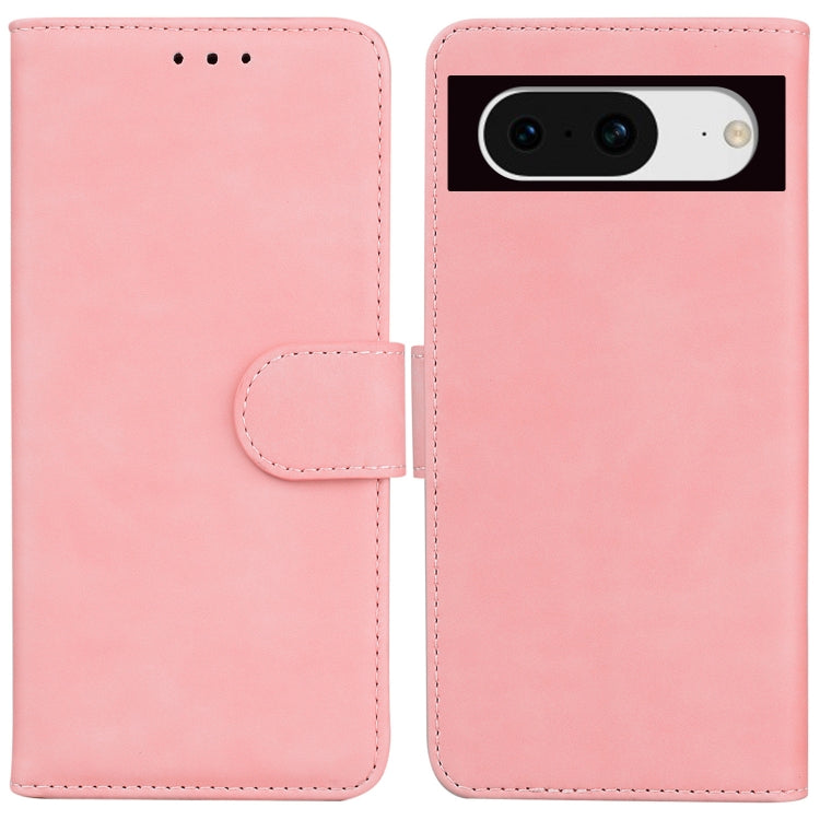 Skin Feel Pure Color Flip Leather Phone Case