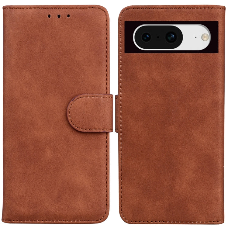 Skin Feel Pure Color Flip Leather Phone Case