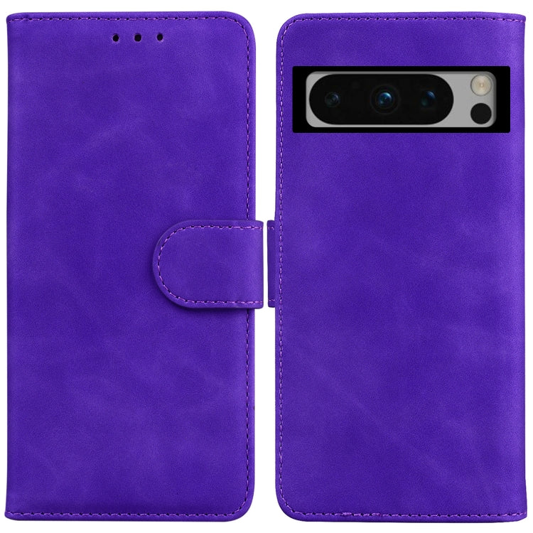 Skin Feel Pure Color Flip Leather Phone Case