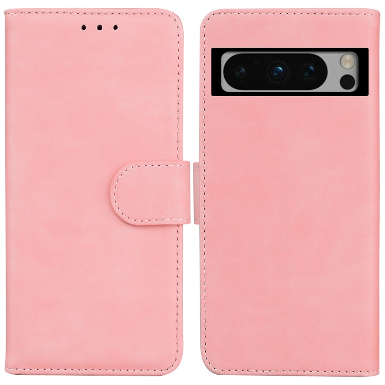 Skin Feel Pure Color Flip Leather Phone Case