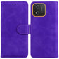 Skin Feel Pure Color Flip Leather Phone Case