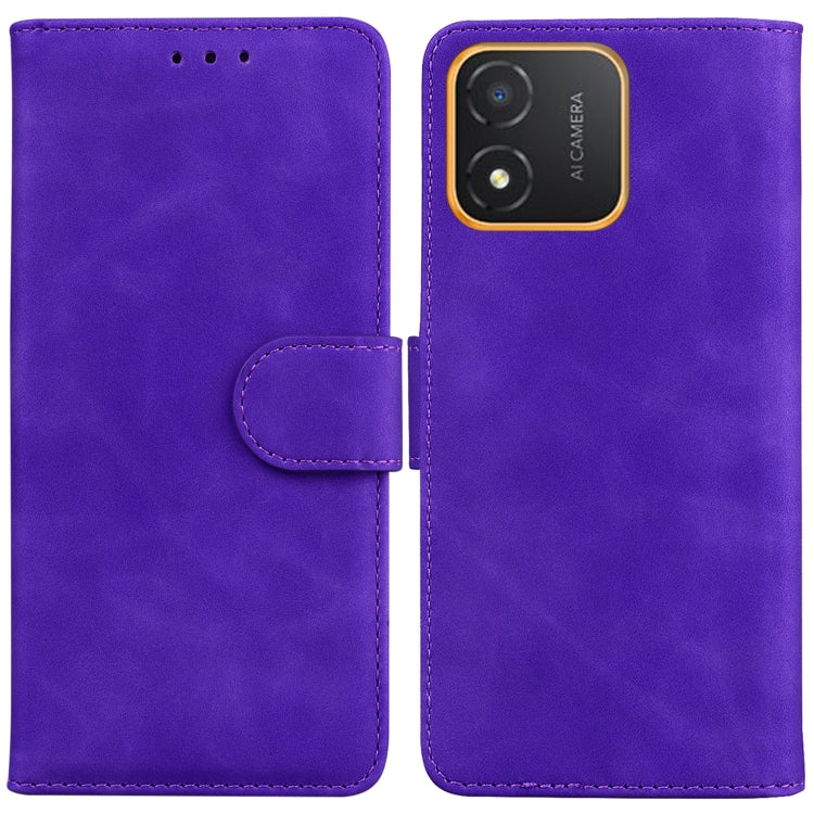 Skin Feel Pure Color Flip Leather Phone Case
