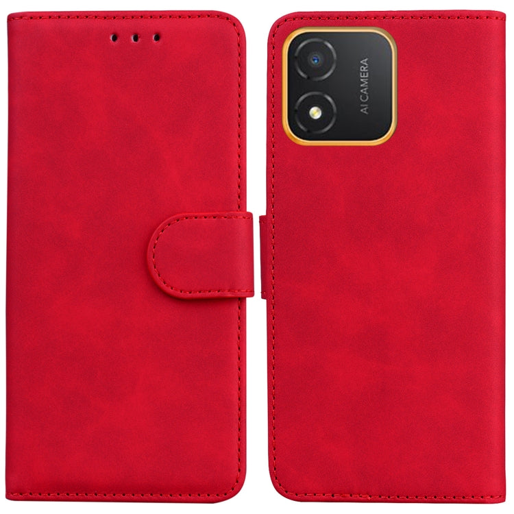 Skin Feel Pure Color Flip Leather Phone Case