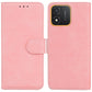 Skin Feel Pure Color Flip Leather Phone Case
