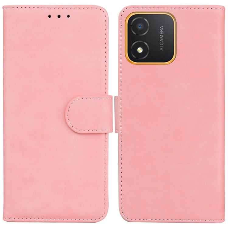 Skin Feel Pure Color Flip Leather Phone Case