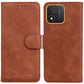Skin Feel Pure Color Flip Leather Phone Case