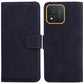 Skin Feel Pure Color Flip Leather Phone Case