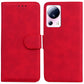 Skin Feel Pure Color Flip Leather Phone Case