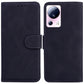 Skin Feel Pure Color Flip Leather Phone Case