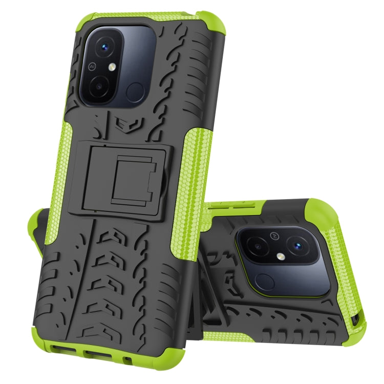 Tire Texture TPU + PC Phone Case with Holder