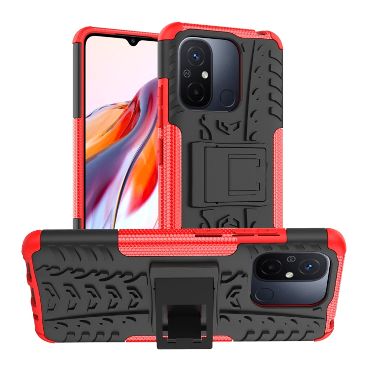 Tire Texture TPU + PC Phone Case with Holder