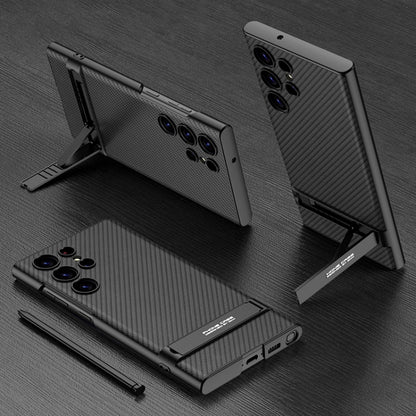 GKK Triumph Ultra-Thin Plain Leather Phone Case with Holder