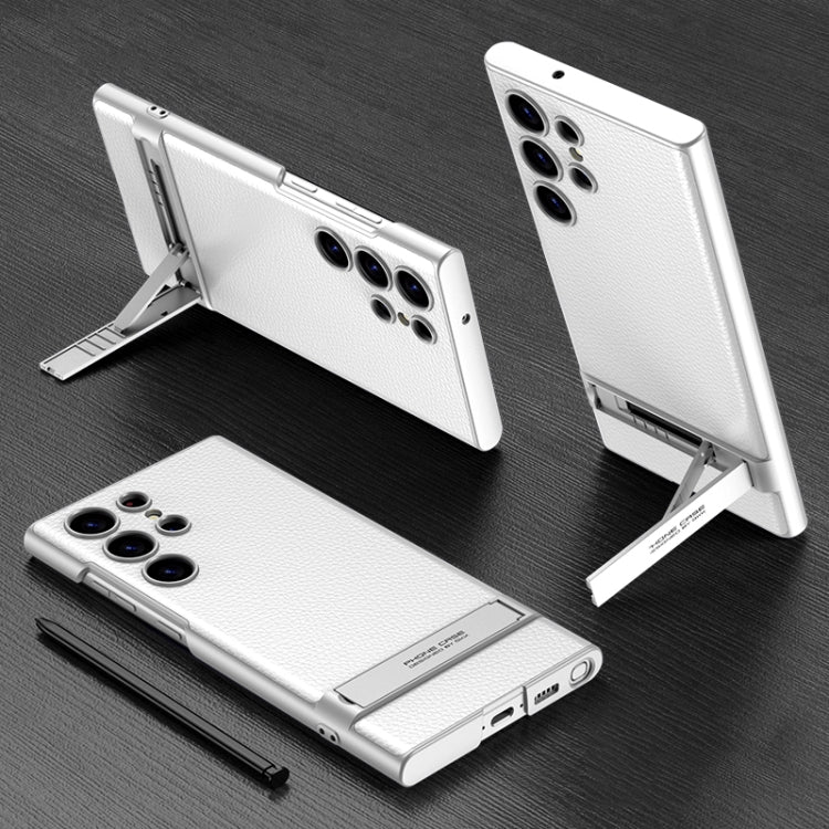 GKK Triumph Ultra-Thin Plain Leather Phone Case with Holder