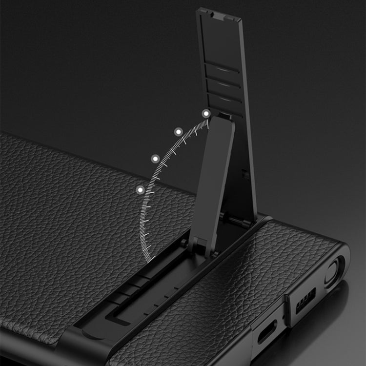 GKK Triumph Ultra-Thin Plain Leather Phone Case with Holder