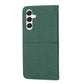 Woven Texture Stitching Magnetic Leather Phone Case
