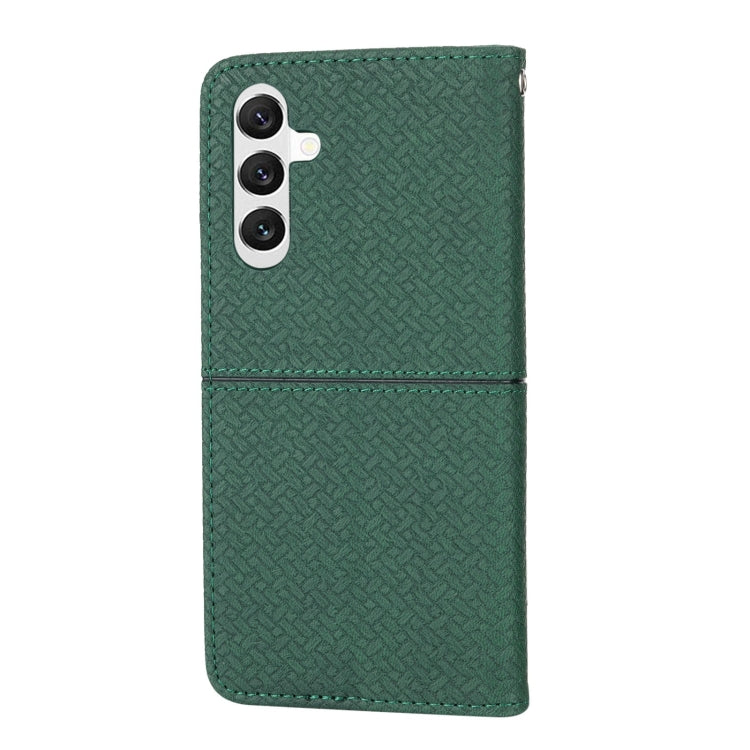 Woven Texture Stitching Magnetic Leather Phone Case