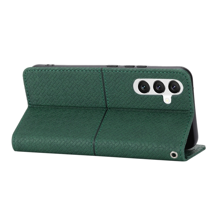 Woven Texture Stitching Magnetic Leather Phone Case