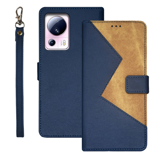 idewei Two-color Splicing Leather Phone Case