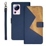 idewei Two-color Splicing Leather Phone Case