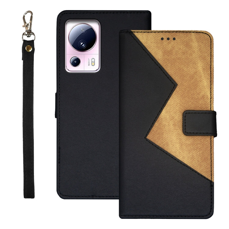idewei Two-color Splicing Leather Phone Case