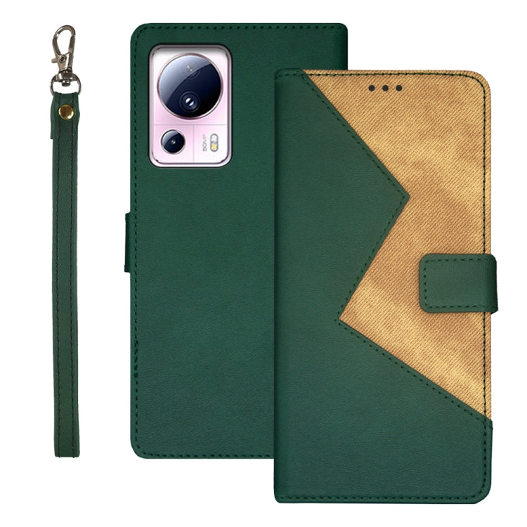 idewei Two-color Splicing Leather Phone Case