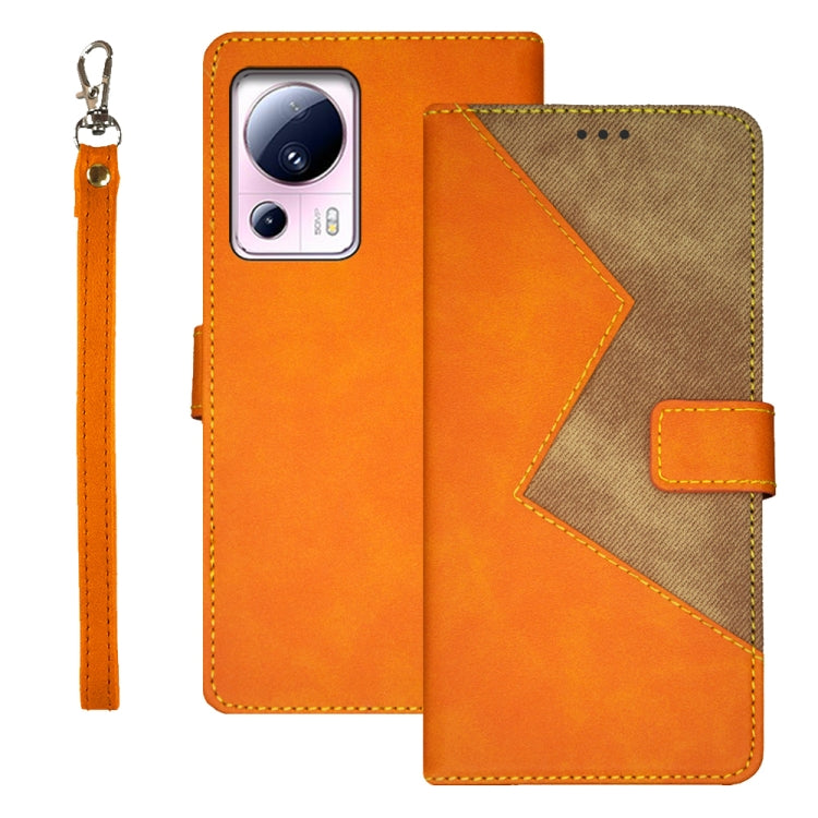 idewei Two-color Splicing Leather Phone Case