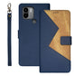 idewei Two-color Splicing Leather Phone Case