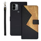 idewei Two-color Splicing Leather Phone Case