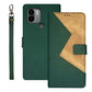 idewei Two-color Splicing Leather Phone Case