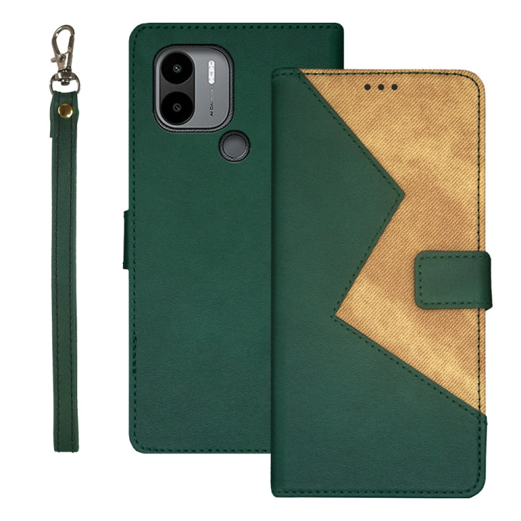 idewei Two-color Splicing Leather Phone Case