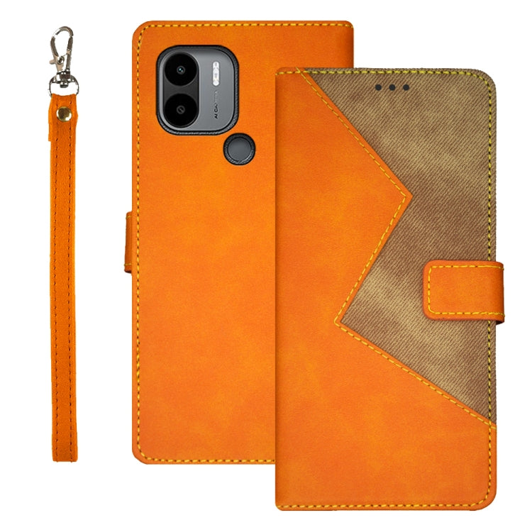 idewei Two-color Splicing Leather Phone Case