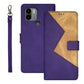 idewei Two-color Splicing Leather Phone Case