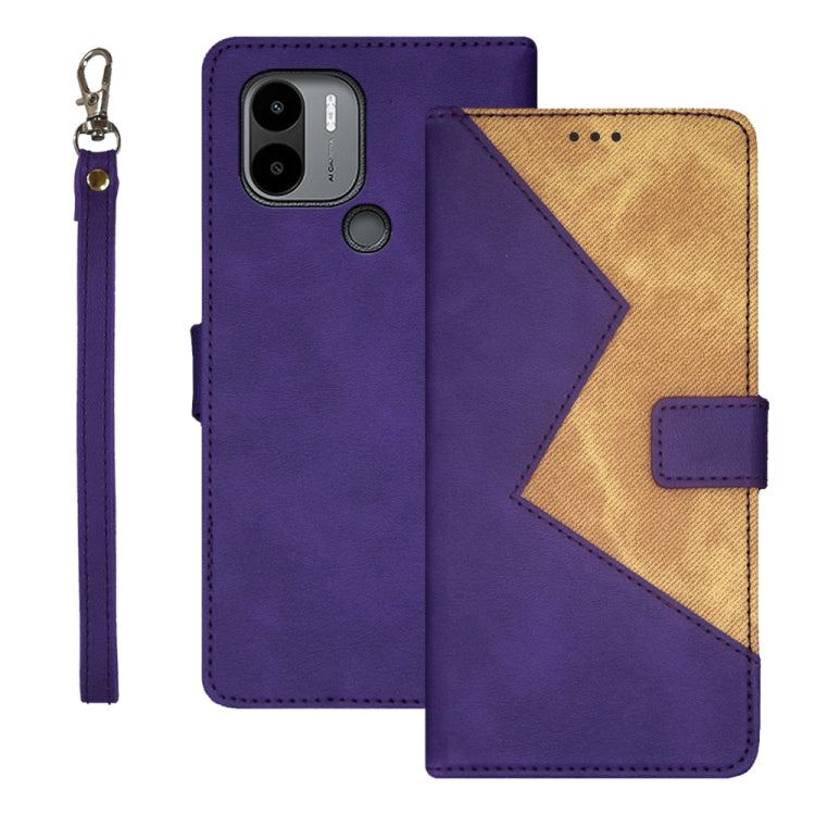 idewei Two-color Splicing Leather Phone Case