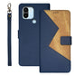 idewei Two-color Splicing Leather Phone Case