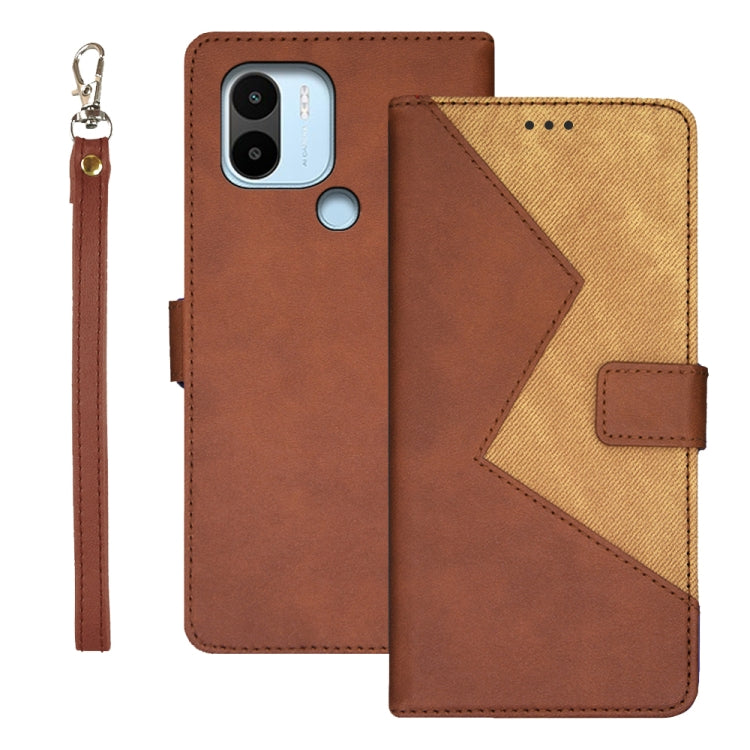 idewei Two-color Splicing Leather Phone Case