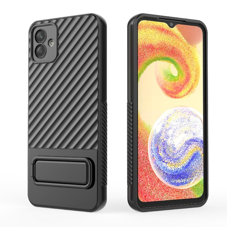 Wavy Texture TPU Phone Case with Lens Film