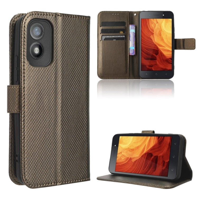 Diamond Texture Leather Phone Case