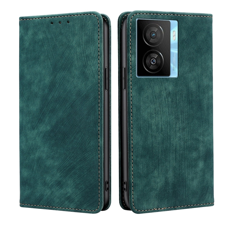 RFID Anti-theft Brush Magnetic Leather Phone Case