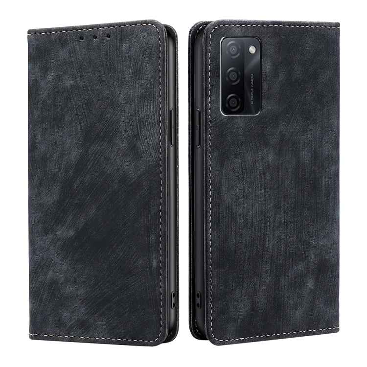 RFID Anti-theft Brush Magnetic Leather Phone Case