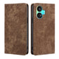 RFID Anti-theft Brush Magnetic Leather Phone Case