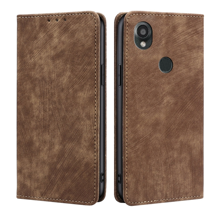 RFID Anti-theft Brush Magnetic Leather Phone Case